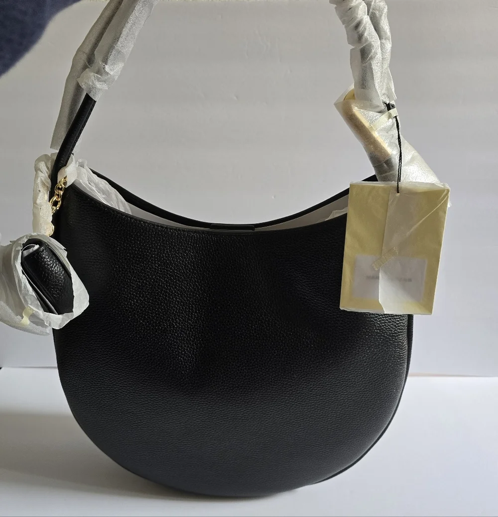 Marc Jacobs Large Leather Hobo Bag Black